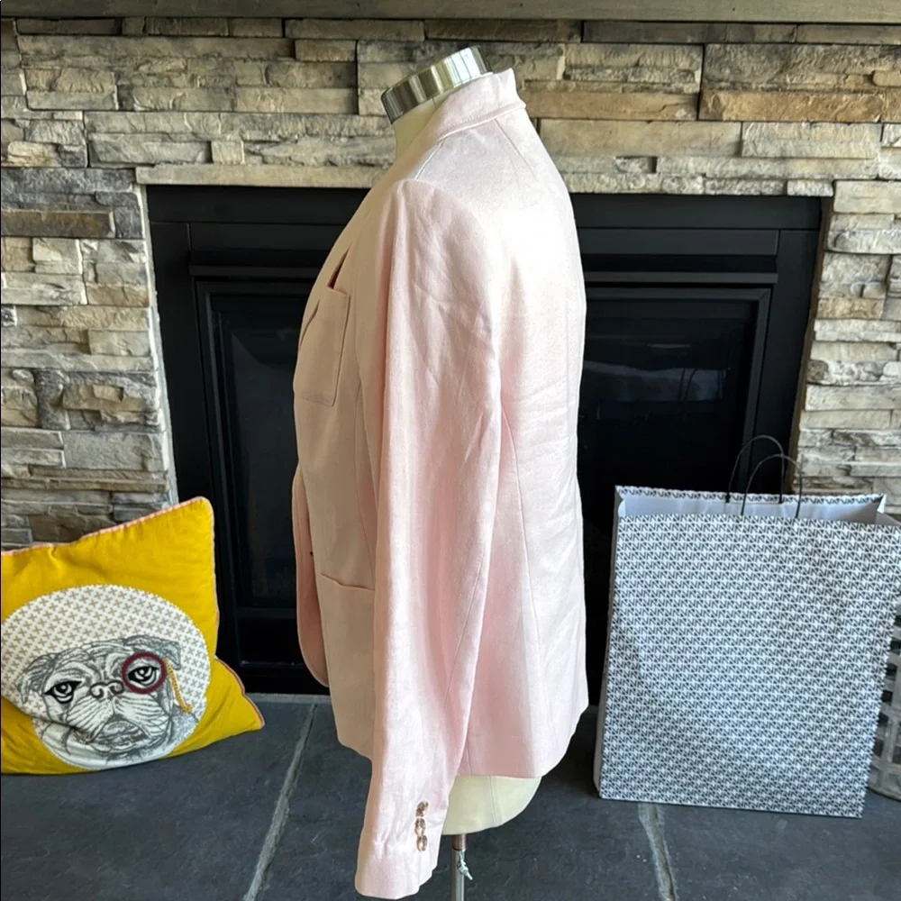 Banana Republic Pink Tailored Blazer with Notched Lapels - Picture 2 of 13